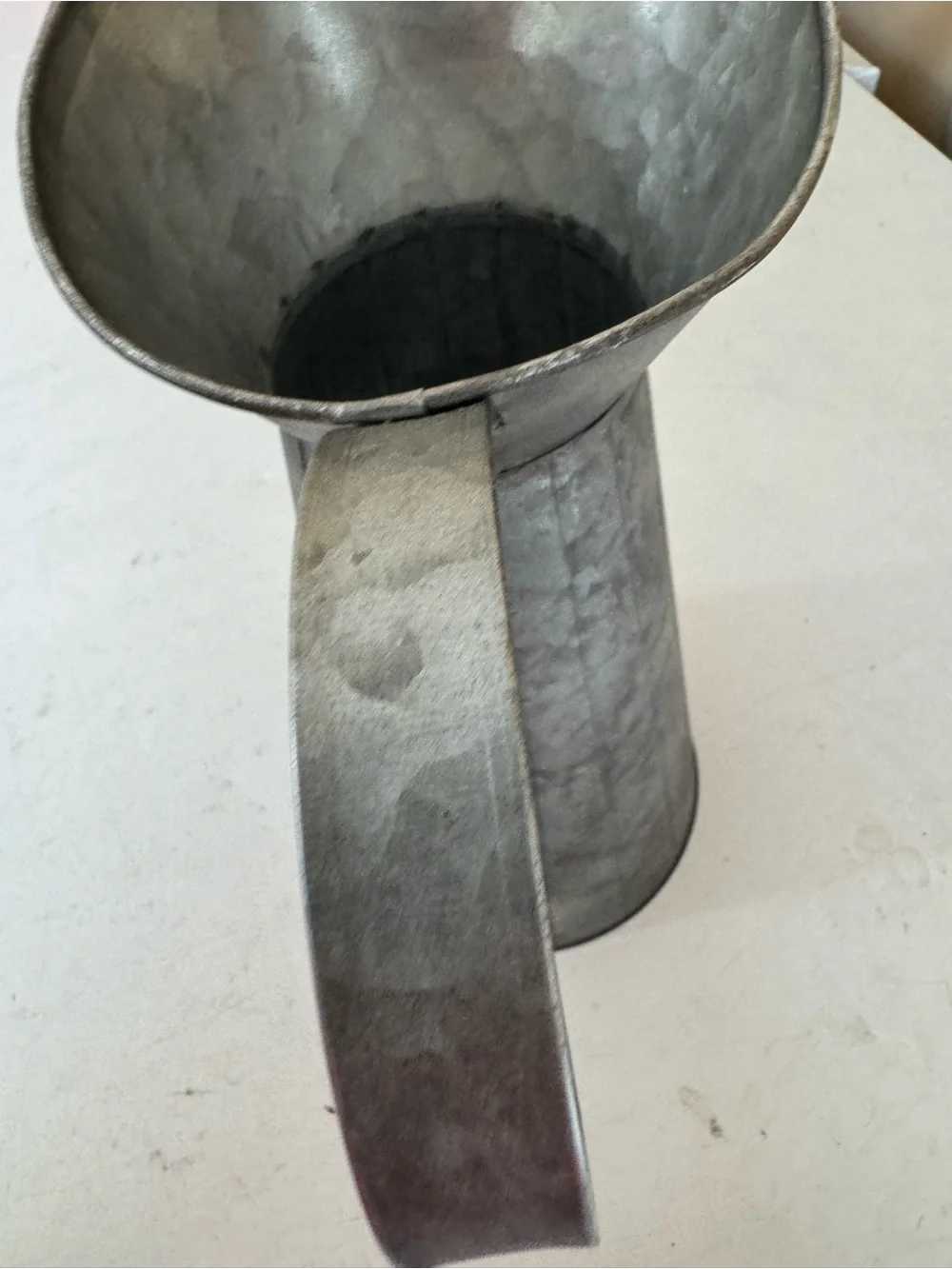 Galvanized Metal Watering Pitcher - Silver Ashland Springs Printemps Container